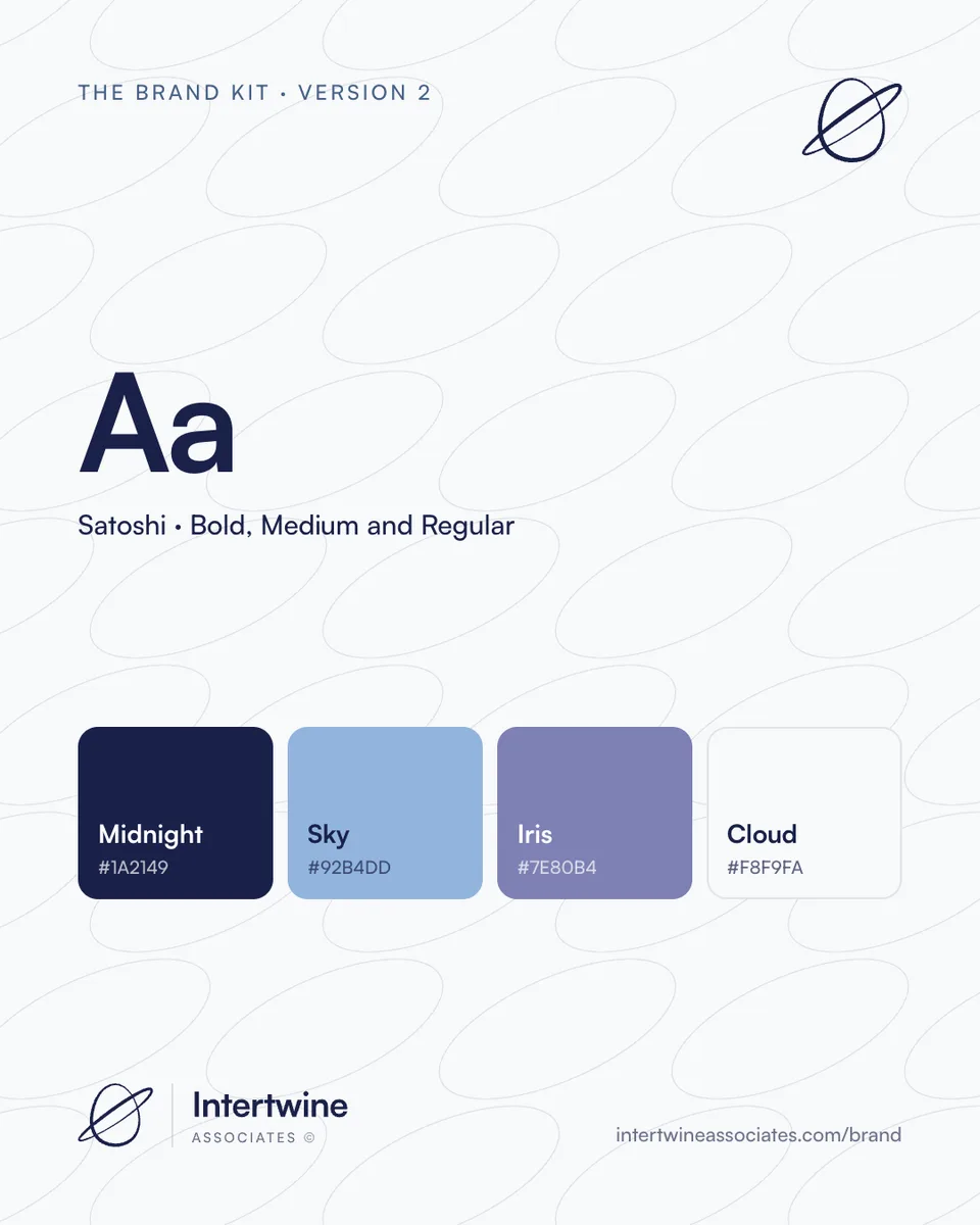 The brand kit, 1080 × 1350