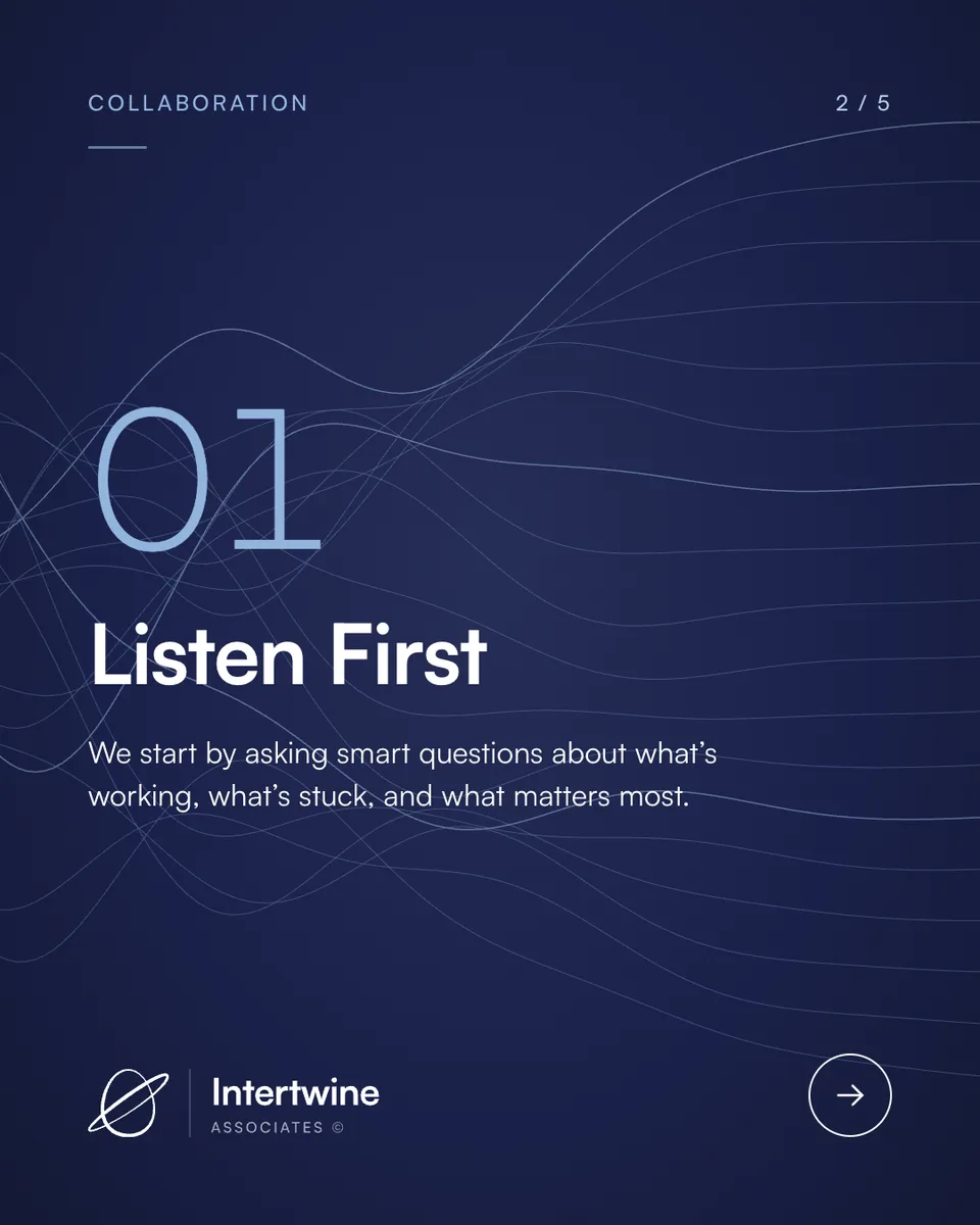 2. Listen first, 1080 × 1350